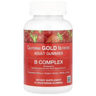 B Complex Gummies with Vitamins B6 and B12, Folate, and Biotin, Strawberry, 45 Vegetarian Gummies ❌️ არ არის რეკომენდებული ❌️