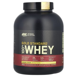 Gold Standard® 100% Whey, Banana Cream, 5 lb (2.27 kg) ❌️ არ არის რეკომენდებული ❌️
